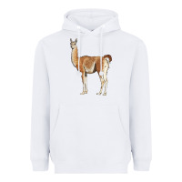 White guanaco llama Heavyweight Hoodie - LillyAllenDesigns