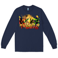 Navy black princess Long Sleeve Tee - CowGirlArtShop