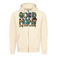 Sandshell Good Moms Say Bad Words Zipper Hoodie - CowhideDigitalArt