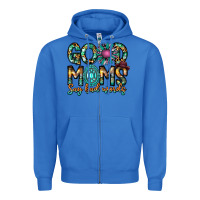True Royal Good Moms Say Bad Words Zipper Hoodie - CowhideDigitalArt