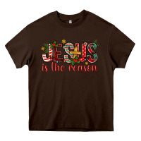 Chocolate Brown jesus is the reason christmas bbs Heavy Core Tee - BundleAndBundleShop