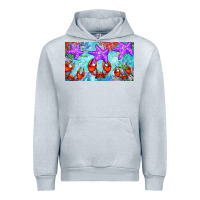 Heather Grey crab and starfish  cup Urban Hoodie - BarkalooDesign