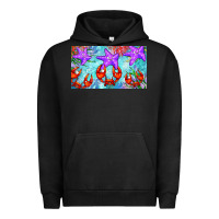 Pigment Black crab and starfish  cup Urban Hoodie - BarkalooDesign