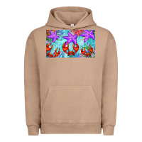 Pigment Burro crab and starfish  cup Urban Hoodie - BarkalooDesign