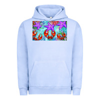 Pigment Grape Ice crab and starfish  cup Urban Hoodie - BarkalooDesign
