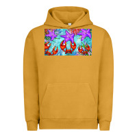 Pigment Peanut Butter crab and starfish  cup Urban Hoodie - BarkalooDesign