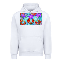 White crab and starfish  cup Urban Hoodie - BarkalooDesign