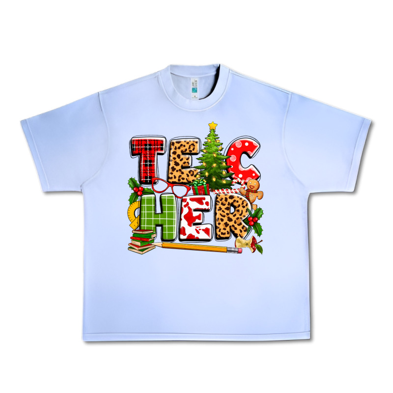 Teacher Christmas Urban Heavy Tee by texasbilliewilder | Teevron