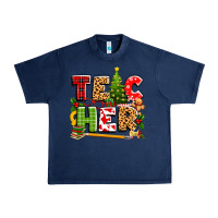 Navy teacher christmas Urban Heavy Tee - texasbilliewilder