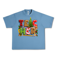 Pebble Blue teacher christmas Urban Heavy Tee - texasbilliewilder