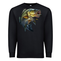 Black jumping bass Premium Sweatshirt - LillyAllenDesigns