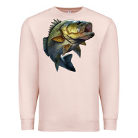 Pale Pink jumping bass Premium Sweatshirt - LillyAllenDesigns