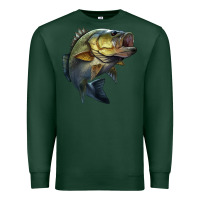 Sports Green jumping bass Premium Sweatshirt - LillyAllenDesigns