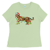 Matcha christmas bengal cat Ladies Tee - LillyAllenDesigns