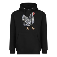 Black wyandotte chicken Heavyweight Hoodie - LillyAllenDesigns