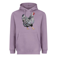 Lavender wyandotte chicken Heavyweight Hoodie - LillyAllenDesigns