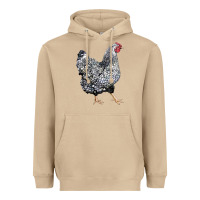 Mushroom wyandotte chicken Heavyweight Hoodie - LillyAllenDesigns