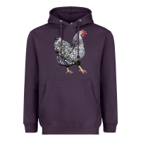 Plum wyandotte chicken Heavyweight Hoodie - LillyAllenDesigns