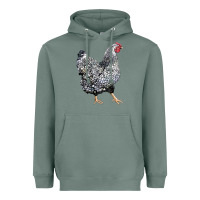Sage wyandotte chicken Heavyweight Hoodie - LillyAllenDesigns