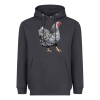Smoke wyandotte chicken Heavyweight Hoodie - LillyAllenDesigns