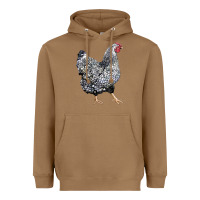 Toasted Coconut wyandotte chicken Heavyweight Hoodie - LillyAllenDesigns