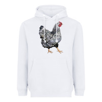 White wyandotte chicken Heavyweight Hoodie - LillyAllenDesigns