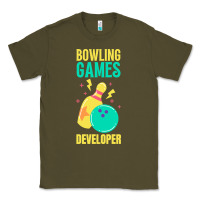 Army Green Bowling Games Developer Classic Tee - lanVoArt