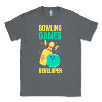 Charcoal Heather Bowling Games Developer Classic Tee - lanVoArt