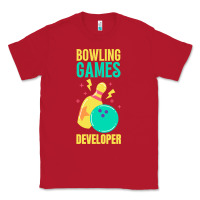 Red Bowling Games Developer Classic Tee - lanVoArt