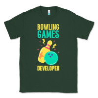 Sports Green Bowling Games Developer Classic Tee - lanVoArt