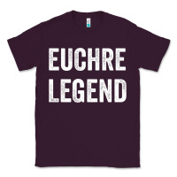Plum Euchre Legend Best Euchre Card Board Game Player Gift Classic Tee - lanVoArt