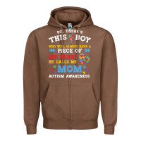 Chestnut LIL Autism Mom Zipper Hoodie - CowhideDigitalArt