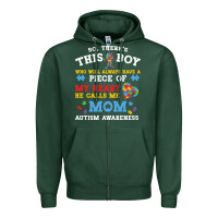 Sports Green LIL Autism Mom Zipper Hoodie - CowhideDigitalArt