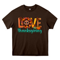 Chocolate Brown love thanksgiving bbs Heavy Core Tee - BundleAndBundleShop