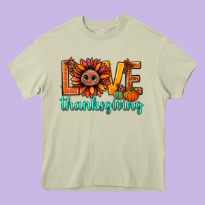 Love Thanksgiving Bbs Heavy Core Tee Designed By Bundleandbundleshop