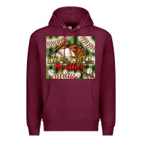 Burgundy baseball brother tumbler Premium Hoodie - BundleAndBundleShop