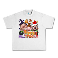Lunar Rock Happy Hallothanksmas Pigs Urban Heavy Tee - NancyCooperArtShop