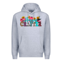 Heather Grey happy crafter Premium Hoodie - RanaPortraitStore