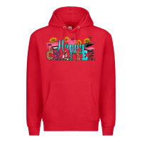 Red happy crafter Premium Hoodie - RanaPortraitStore