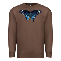 Chestnut Black Swallowtail Butterfly Premium Sweatshirt - LillyAllenDesigns