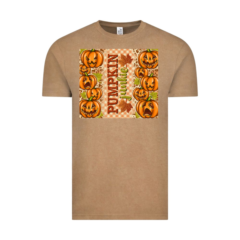 Fall Pumpkin Junkie Vintage Tee by texasbilliewilder | Teevron