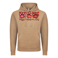 Vintage Coffee Happy Valentine's Day paws Valentine's Day Vintage Hoodie - HowdyJamesFarm