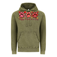 Vintage Olive Happy Valentine's Day paws Valentine's Day Vintage Hoodie - HowdyJamesFarm