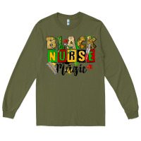 Army Green black nurse magic juneteenth Long Sleeve Tee - CowGirlArtShop