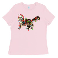 Bubblegum Pink christmas christmas maine coon cat cat Ladies Tee - LillyAllenDesigns