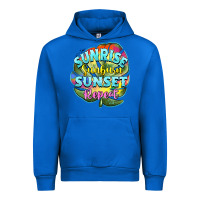 Cobalt sunrise sunburn sunset repeat Urban Hoodie - BarkalooDesign