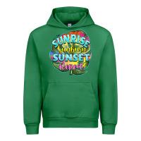 Emerald sunrise sunburn sunset repeat Urban Hoodie - BarkalooDesign