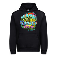 Foreset Green sunrise sunburn sunset repeat Urban Hoodie - BarkalooDesign