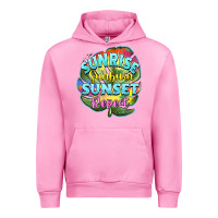 Fuchsia Pink sunrise sunburn sunset repeat Urban Hoodie - BarkalooDesign