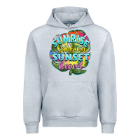 Heather Grey sunrise sunburn sunset repeat Urban Hoodie - BarkalooDesign